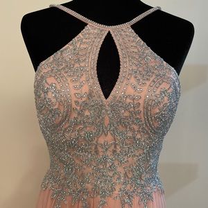 Beautiful peach long dress